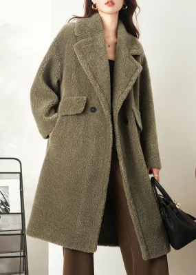 100% Shearling Fleece Coat