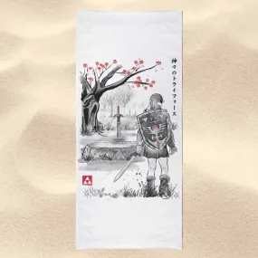 A Link to the Sumi-e - Towel