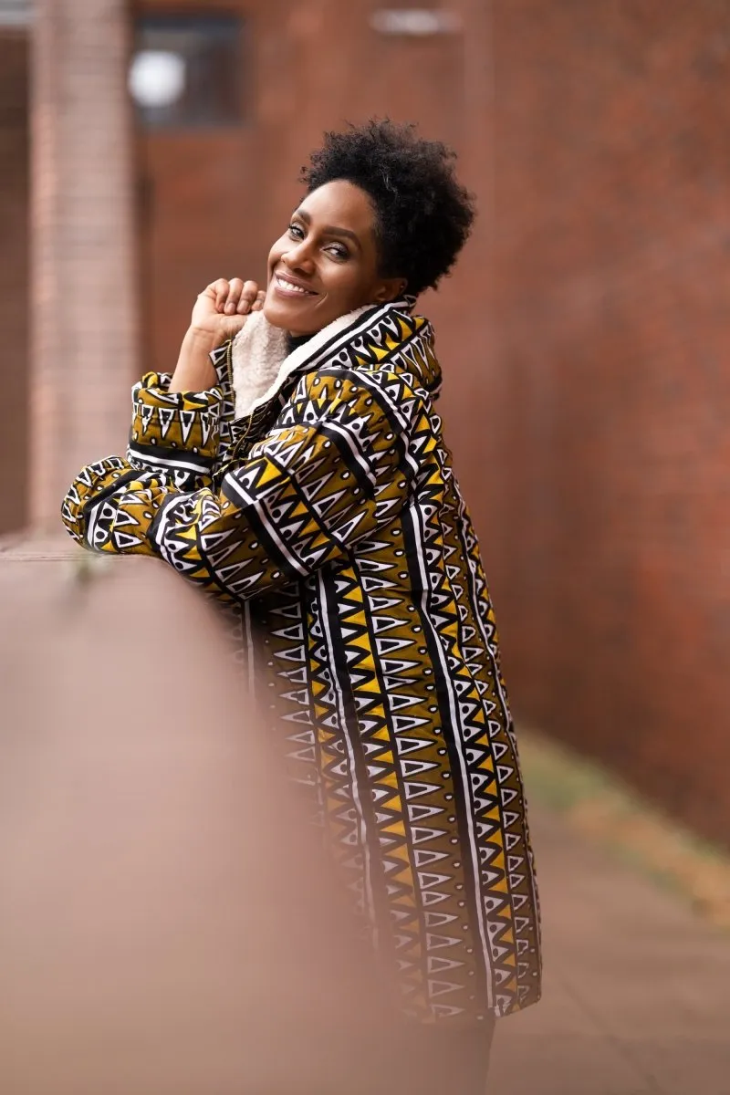 African Parka In Mud Cloth