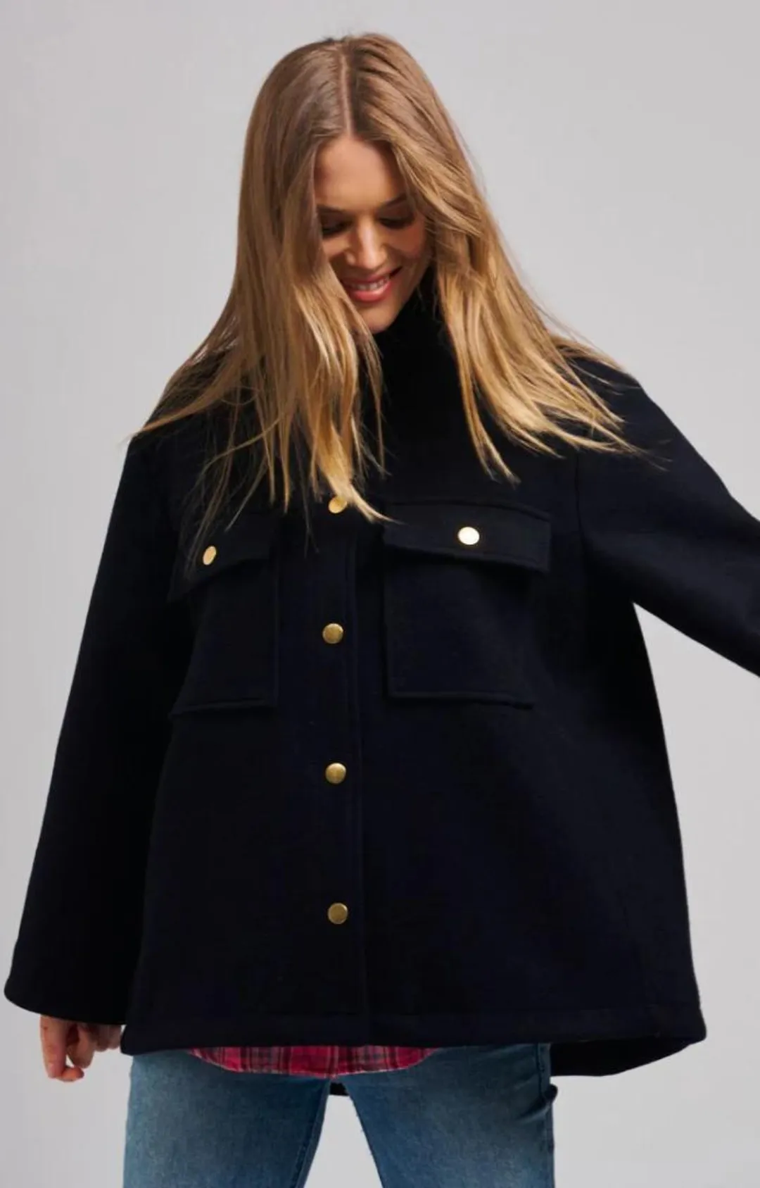 Allegra Wool Jacket - French Navy