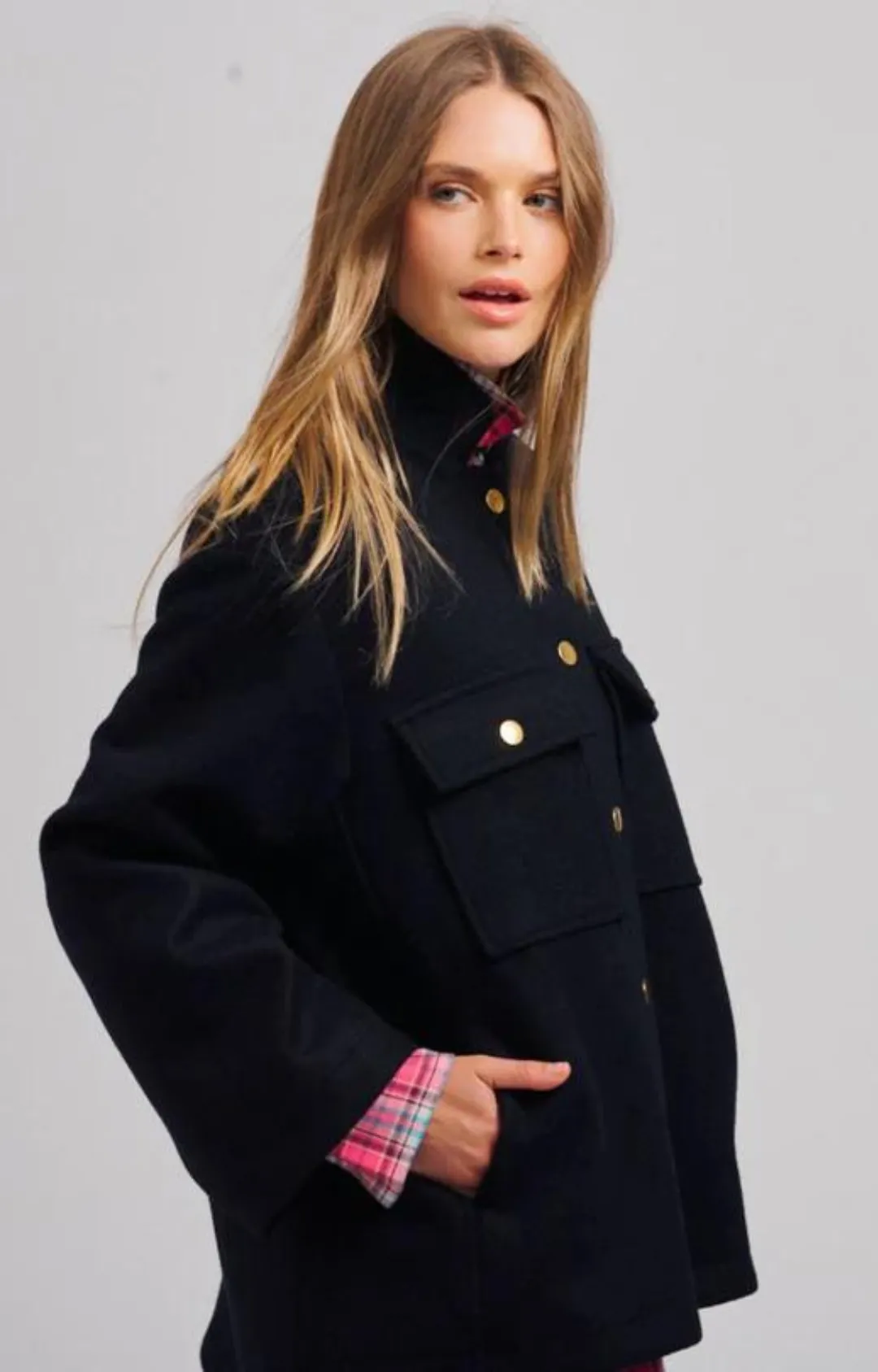 Allegra Wool Jacket - French Navy