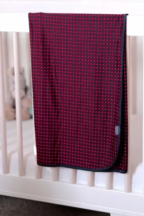 Baby Swaddle - Texas - Black & Red