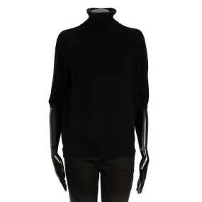 Black Cashmere Turtleneck Sweater