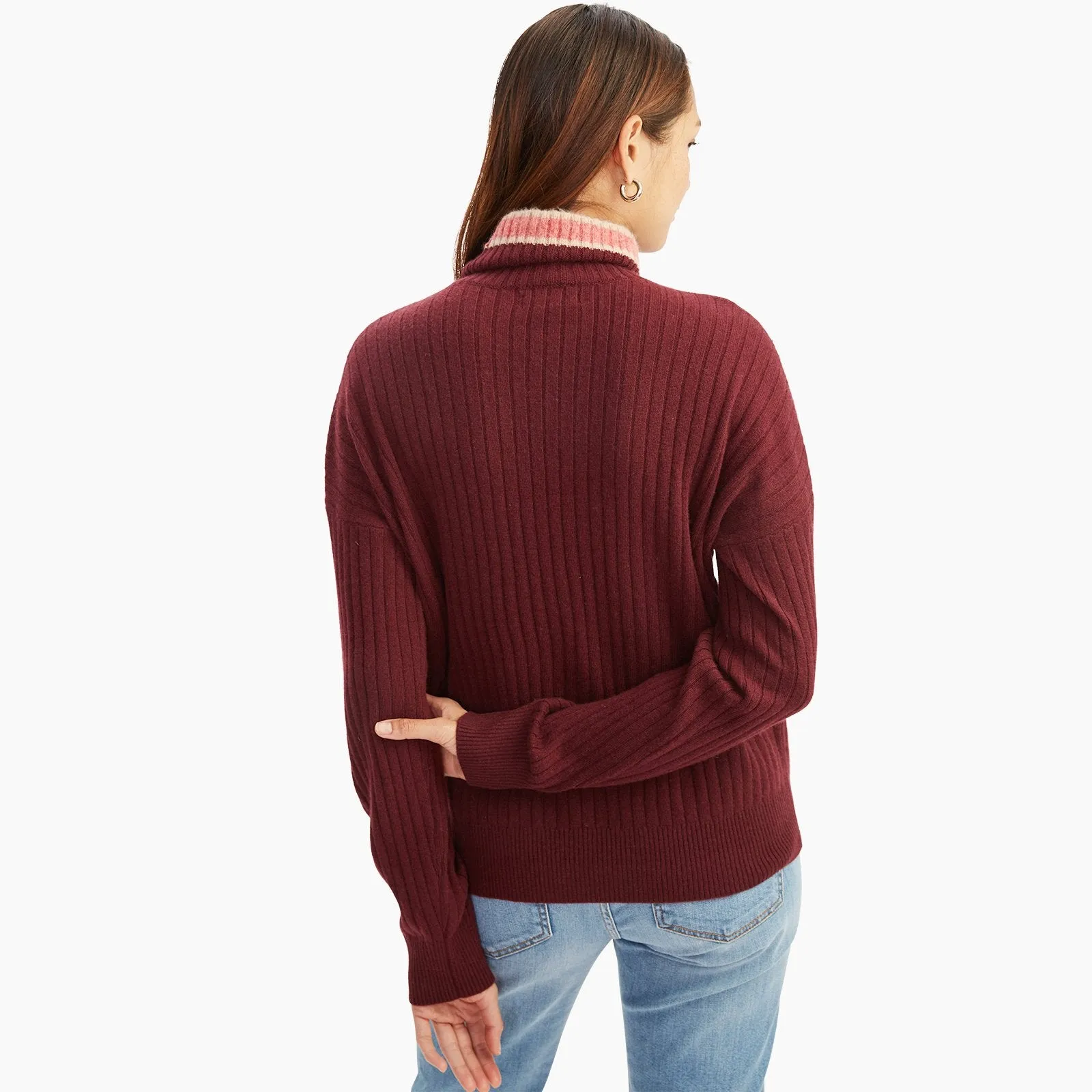 Cashmere Varsity Turtleneck