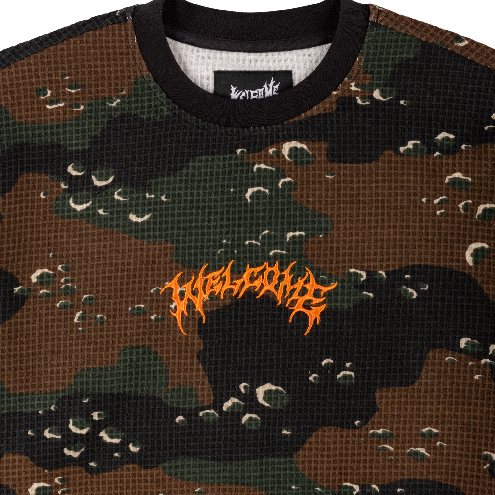 Covert L/S Camo Waffle-Knit - Timber