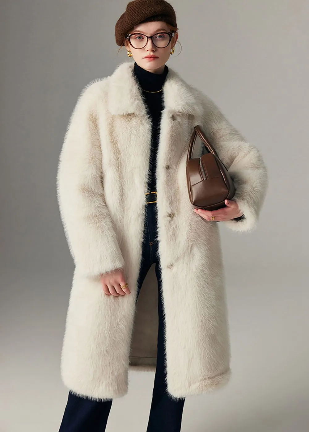 High Pile Fur Long Coat