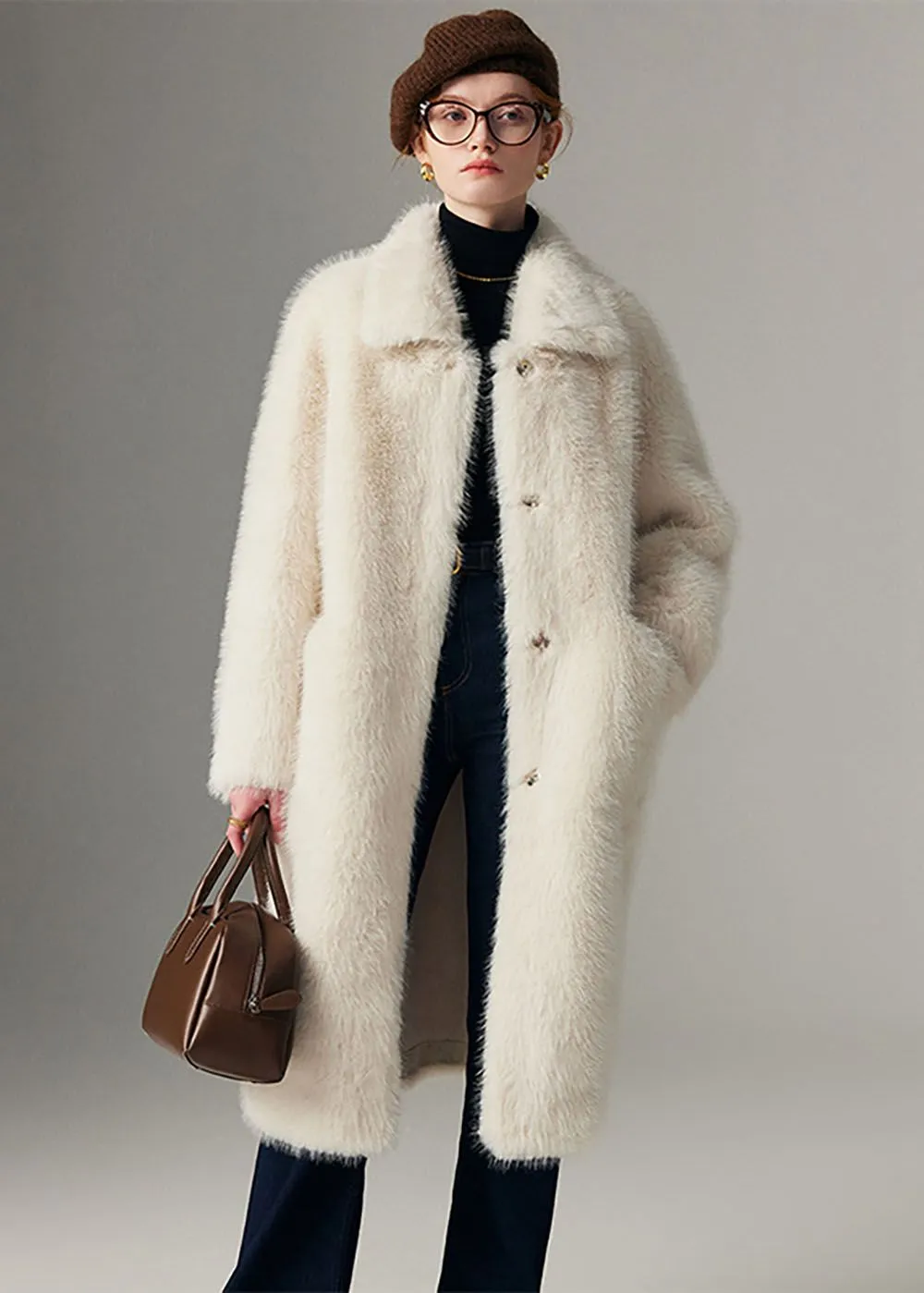 High Pile Fur Long Coat