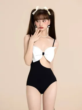 Midnight Allure Black One-Piece Swimsuit