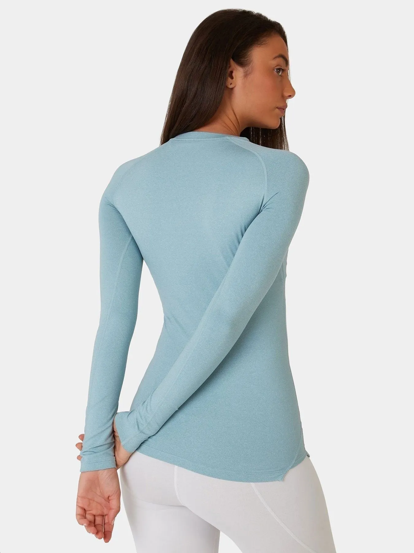 SuperThermal Long Sleeve Compression Base Layer Crew Neck Top for Women With Brushed Inner Fabric